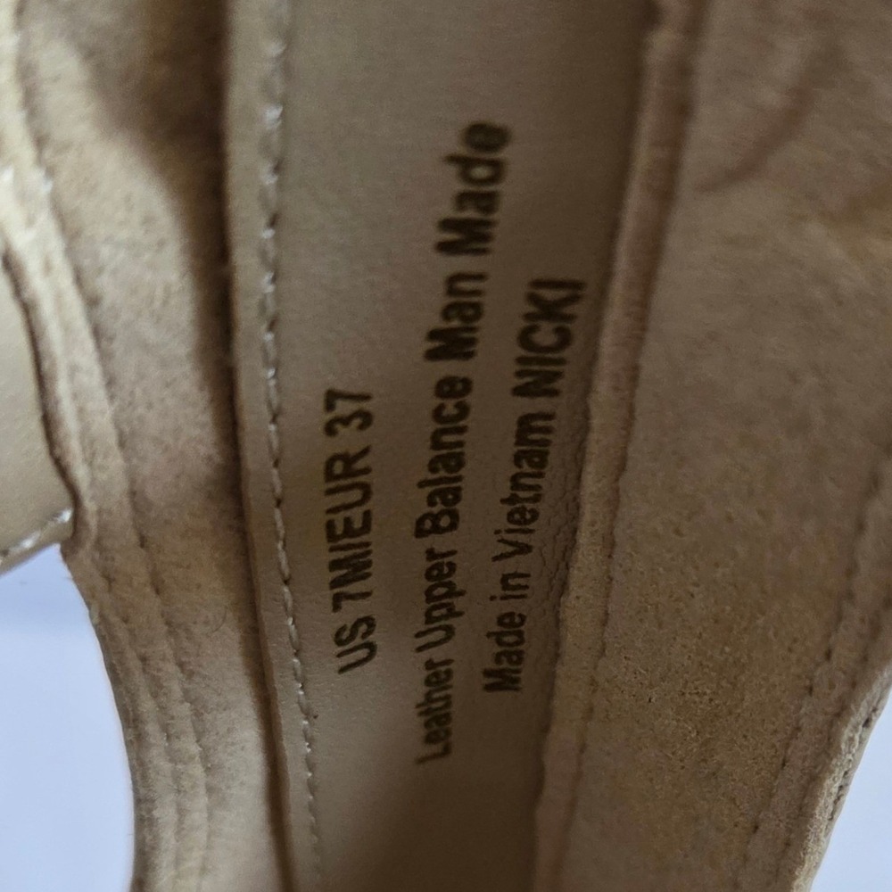 Sam Edelman Women Cream Leather Caged Platform Gladiator Sandals Size 7 NIKKI - Picture 11 of 11